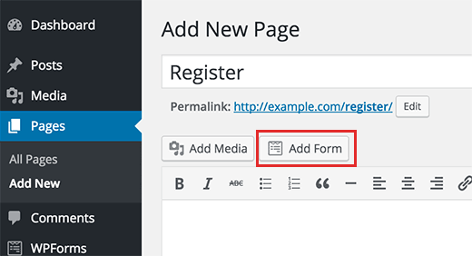 ওয়ার্ডপ্রেস এর একটি পেজে ব্যবহারকারী নিবন্ধন ফর্ম যুক্ত করুন 